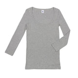 WOMENS' 3/4 SLEEVE SCOOP T-SHIRT