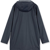 WOMENS' CIRE RAINCOAT - NAVY