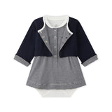 BABY GIRLS' S/S DRESS & CARDIGAN