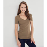 WOMENS' V NECK T-SHIRT
