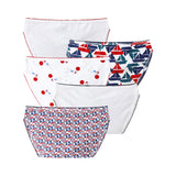 WOMENS' 5 PACK FRENCH INSPIRED BRIEFS