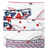 WOMENS' 5 PACK FRENCH INSPIRED BRIEFS