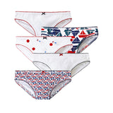 WOMENS' 5 PACK FRENCH INSPIRED BRIEFS