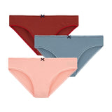 WOMENS' 3 PACK COTTON STRETCH BRIEFS