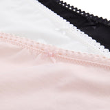 WOMENS' 3 PACK COTTON STRETCH BRIEFS