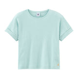 GIRLS' LINEN COTTON BLEND T-SHIRT
