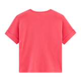 GIRLS' LINEN COTTON BLEND T-SHIRT