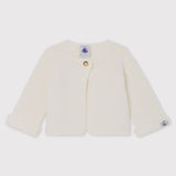 BABIES' GARTER KNIT CARDIGAN