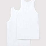 2 PACK TEEN BOYS' WHITE SINGLETS