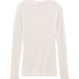 WOMENS' L/S COTTON, WOOL & SILK BLEND TOP