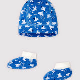 BABIES' BONNET & BOOTIES SET