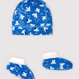 BABIES' BONNET & BOOTIES SET