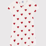 GIRLS' RED HEART NIGHTIE
