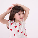 GIRLS' RED HEART NIGHTIE