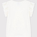 TODDLER GIRLS' RUFFLED SLEEVED T-SHIRT