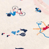 BABY GIRLS' SPORTS PRINT S/S DRESS