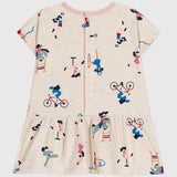 BABY GIRLS' SPORTS PRINT S/S DRESS