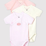 3 PACK BABIES' MILLERAIES S/S BODYSUITS