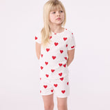 TODDLER GIRLS' RED HEART SHORT PYJAMAS
