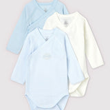 3 PACK BABIES' MILLERAIES CROSSOVER L/S BODYSUITS