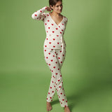 WOMENS' RED HEART WRAPOVER CARDIGAN