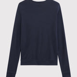 WOMENS' ICONIC COTTON CARDIGAN - NAVY