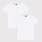 2 PACK BOYS' WHITE T-SHIRTS