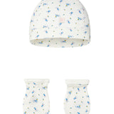 BABIES' BONNET & MITTEN SET