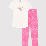 TODDLER GIRLS' FLOWER PRINT PYJAMAS