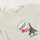 2 PACK BABIES' PARIS VELOUR ROMPERS