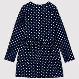 GIRLS' SPOTTY FLEECE DRESS