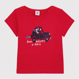 GIRLS' SCREEN PRINTED T-SHIRT