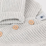 BABIES' MOSS STITCH CARDIGAN