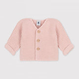 BABIES' MOSS STITCH CARDIGAN