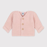 BABIES' MOSS STITCH CARDIGAN