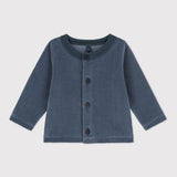 BABIES' VELOUR CARDIGAN