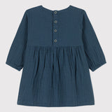 BABY GIRLS' MUSLIN DRESS