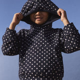 GIRLS' POLKA DOT FLEECE HOODIE