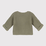 BABIES' MOSS STITCH CARDIGAN
