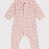 BABIES' TUBIC FLORAL PRINT FOOTLESS ROMPER