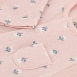 BABIES' TUBIC FLORAL PRINT FOOTLESS ROMPER