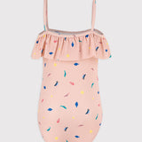 GIRLS' RUFFLED SEA CREATURE BATHERS