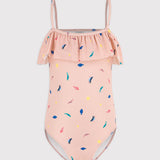 GIRLS' RUFFLED SEA CREATURE BATHERS