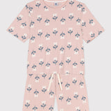 WOMENS' PINK TULIP SHORT PYJAMAS