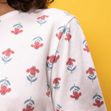 WOMENS' TULIP PRINT SHORT PYJAMAS