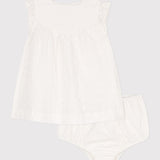 BABY GIRLS' BRODERIE ANGLAISE DRESS & BLOOMER SET