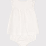 BABY GIRLS' BRODERIE ANGLAISE DRESS & BLOOMER SET