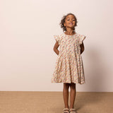 TODDLER GIRLS' FLORAL PRINTED DRESS
