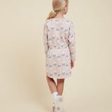 GIRLS' TULIP PRINTED DRESS
