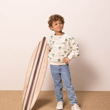 TODDLER BOYS' CAMEL & PALM PRINT SWEATSHIRT